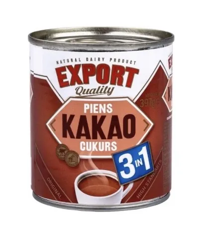 IEBIEZINĀTS PIENS EXPORT AR CUKURU UN KAKAO 385G