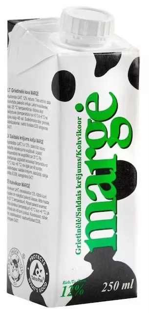 SALDAIS KRĒJUMS MARGE 12%, 0.25 L