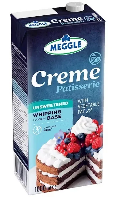 KONDITOREJAS MAISĪJUMS. AR AUGUTAUKIEM, 25%. BEZ CUKURA. MEGGLE 1L