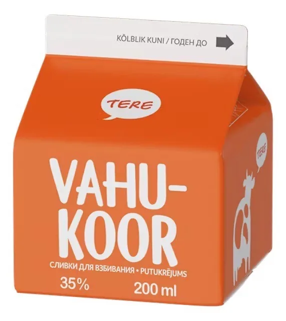 SALDAIS KRĒJUMS TERE, BEZ LAKTOZES, 35%,200ML