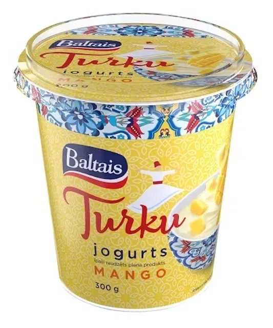 TURKU JOGURTS BALTAIS AR MANGO, 300G