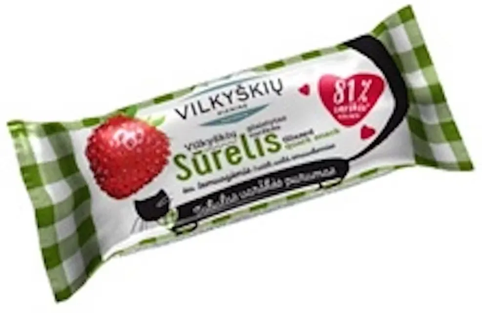 GLAZĒTS BIEZPIENA SIERIŅŠ VILKYSKIU ARMEŽA ZEMENĒM, 40G