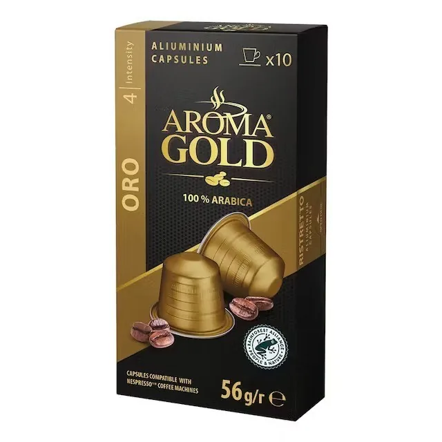 KAFIJAS KAPSULAS AROMA GOLD ORO, 10 GAB, 56G
