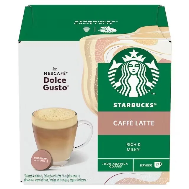 KAFIJAS KAPSULAS STARBUCKS DOLCE GUSTO CAFFE LATTE, 12GAB, 121.2G