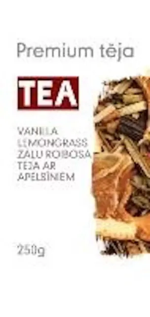 ZAĻĀ ROIBOŠA TĒJA TEA VANNILALEMONGRASS, BERAMĀ, 250 G