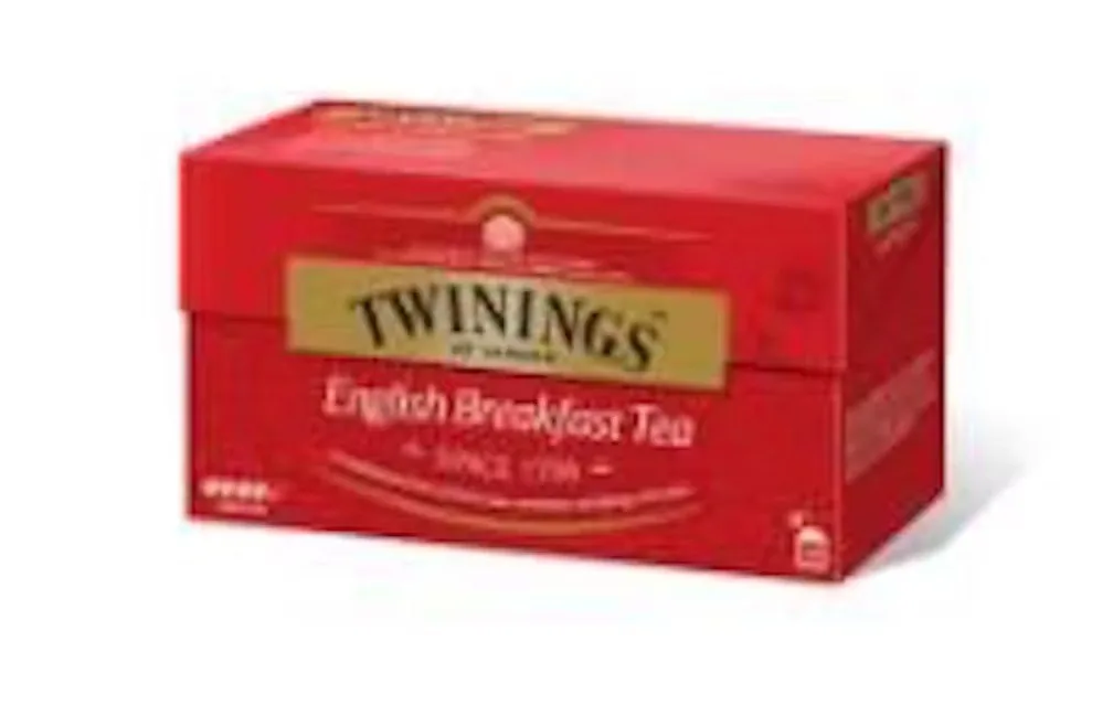 MELNĀ TĒJA TWININGS ENGLISH BREAKFAST,25 × 2 G