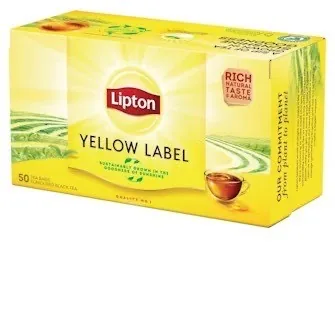 MELNĀ TĒJA LIPTON YELLOW LABEL EXPRESS, 2GX50 GAB