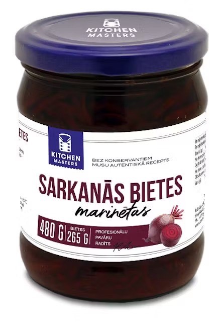 BIETES MARINĒTAS KITCHEN MASTERS,480G