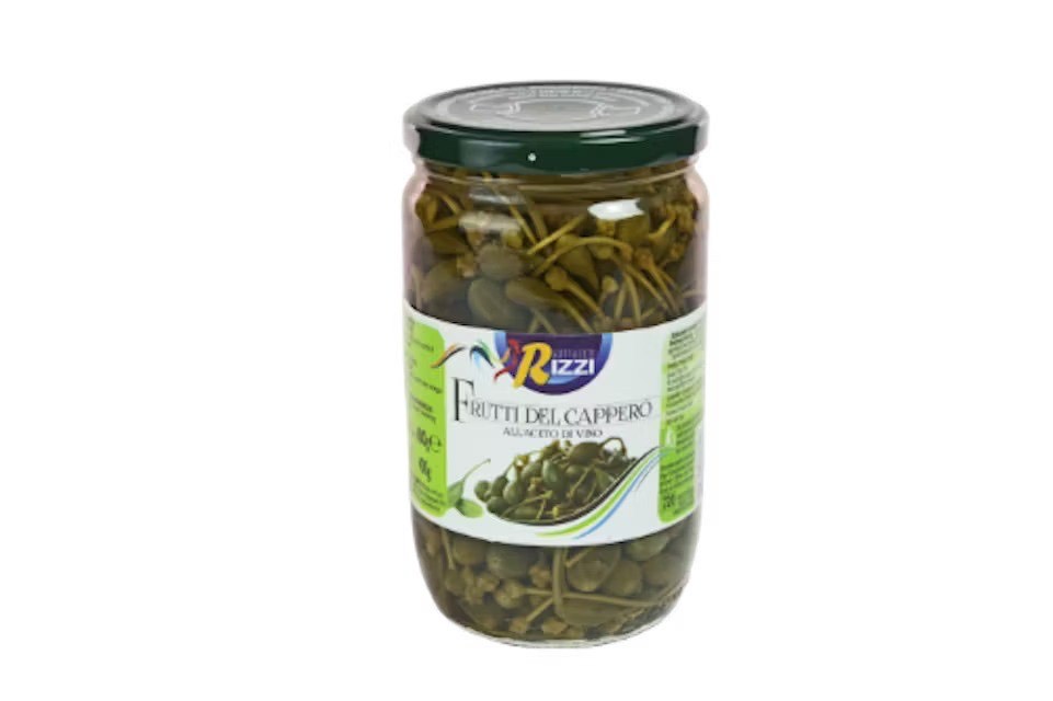 KAPERI AR KĀTIEM VĪNA ETIĶĪI RIZZI,400G/720G