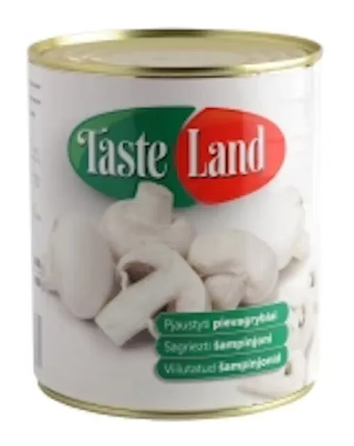 ŠAMPINJONI TASTE LAND, STRĒMELĪTES, 800G/460G