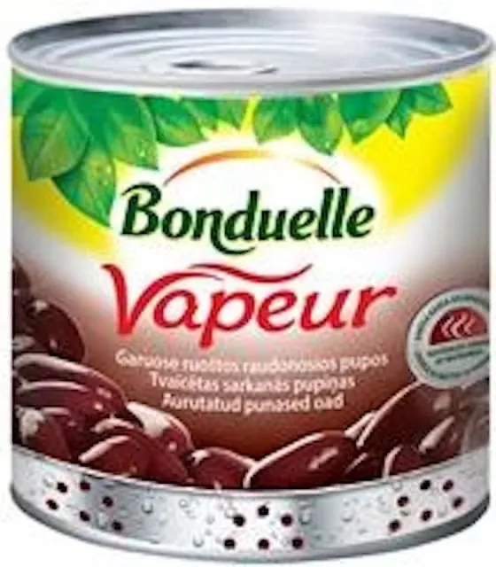 SARKANĀS PUPIŅAS TVAICĒTAS “VAPEUR”BONDUELLE, 367G