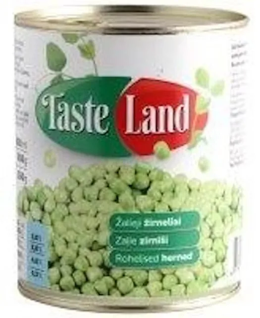 ZALIE ZIRNĪŠI METĀLA BUNDŽĀ TASTE LAND 800G/530G