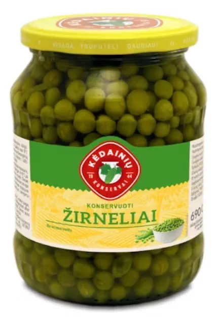 ZAĻIE ZIRNĪŠI KEDAINIU, 720ML/690G/450G