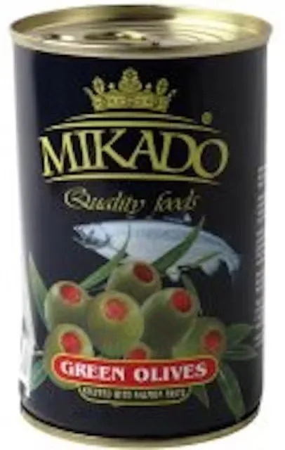 ZAĻĀS OLĪVAS PILDĪTAS AR LASI MIKADO, 314ML