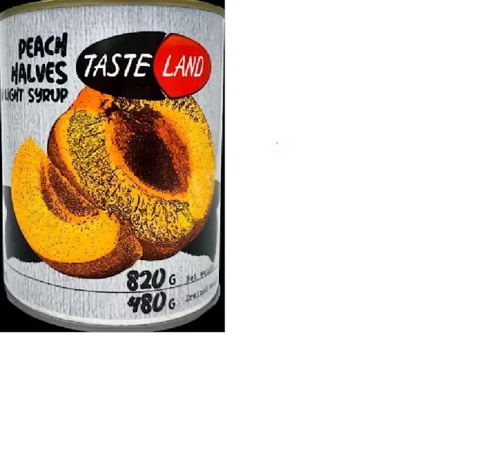PERSIKU PUSES KONSERVĒTAS TASTE LAND,820G/480G