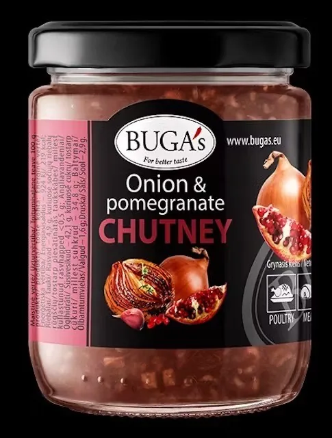 SĪPOLU UN GRANĀTĀBOLU ČATNIJS BUGAS, 170G