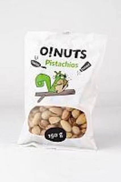PISTĀCIJAS O!NUTS GRAUZDĒTAS UN SĀLĪTAS,150G