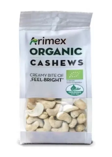 INDIJAS RIEKSTI ARIMEX ORGANIC, 150G