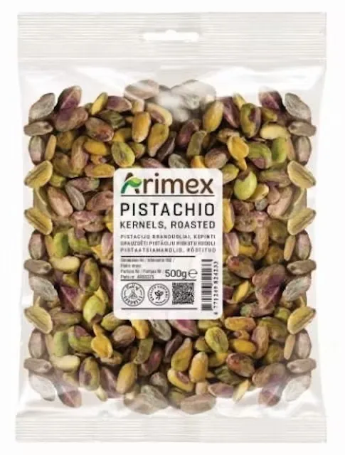 PISTĀCIJAS BEZ ČAULAS ARIMEX, 500G