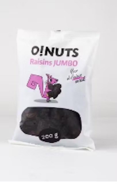 ROZĪNES JUMBO O!NUTS, 200G