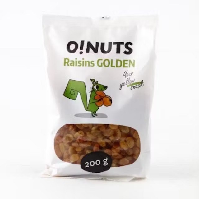 ZELTA ROZĪNES O!NUTS, 200G