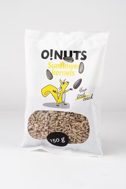 SAULESPUĶU SĒKLAS O!NUTS, LOBĪTAS, 150G