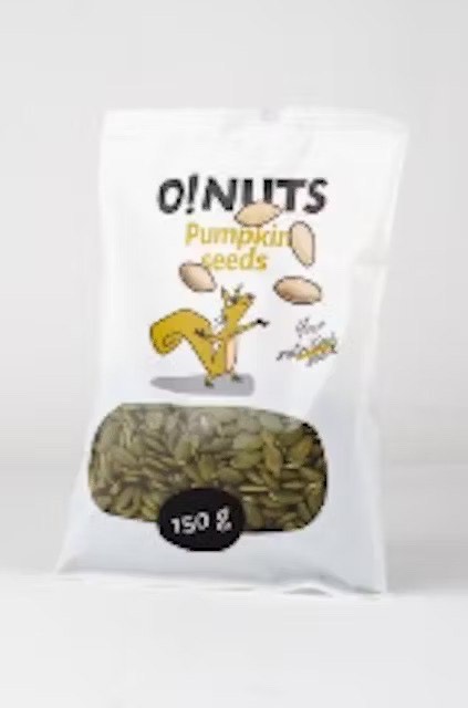 ĶIRBJU SĒKLAS O!NUTS, LOBĪTAS, 150G