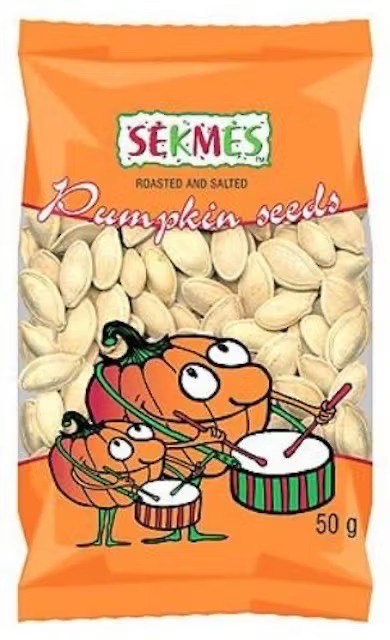 ĶIRBJU SĒKLAS SÉKMÈS, GRAUZDĒTAS UNSĀLĪTAS, 50G