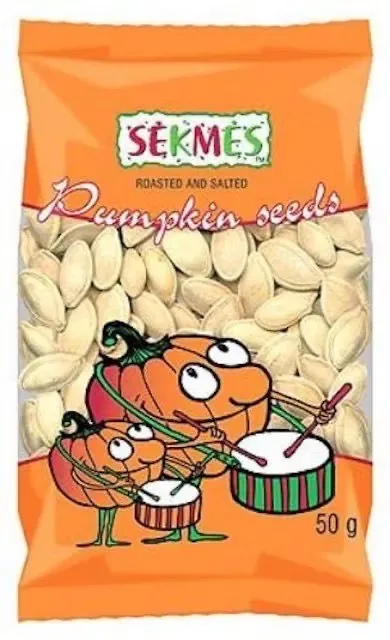 ĶIRBJU SĒKLAS SÉKMÈS, GRAUZDĒTAS UNSĀLĪTAS, 50G