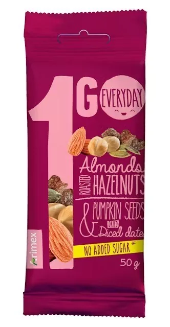 RIEKSTU, SĒKLU, DATEĻU MAISĪJUMS 1GO, 50G