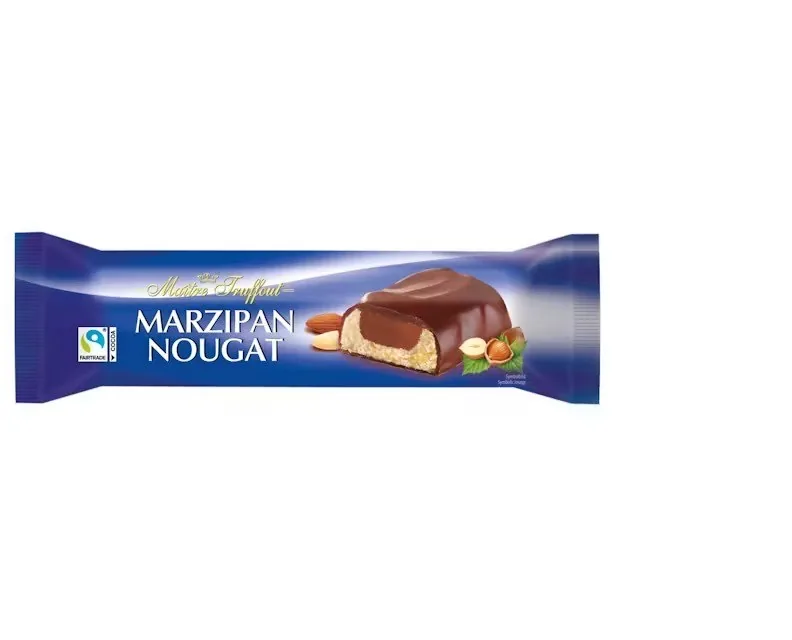 MARCIPĀNA BATONIŅŠ MAITRE TRUFFOUT, AR PIENA ŠOKOLĀDES GLAZŪRU UN NUGU, 75G