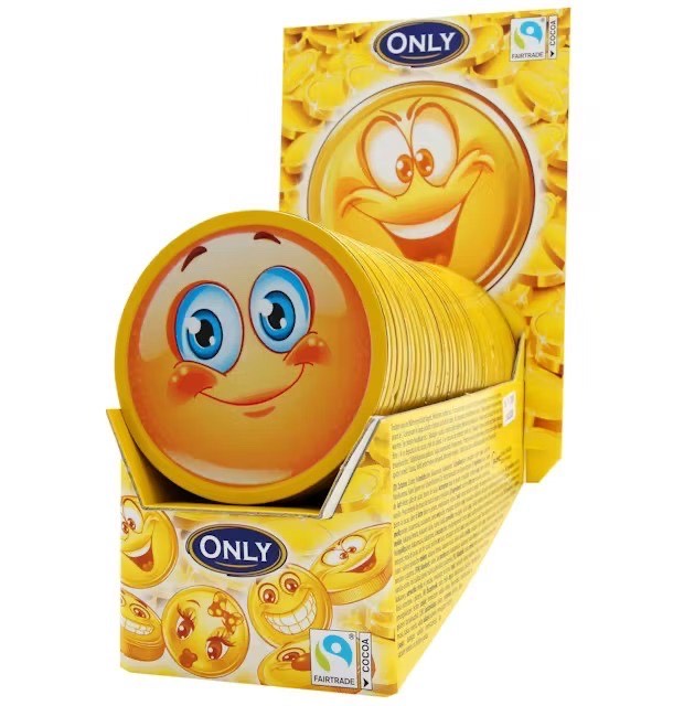 PIENA ŠOKOLĀDES ONLY EMOJI THALER, 21.5G