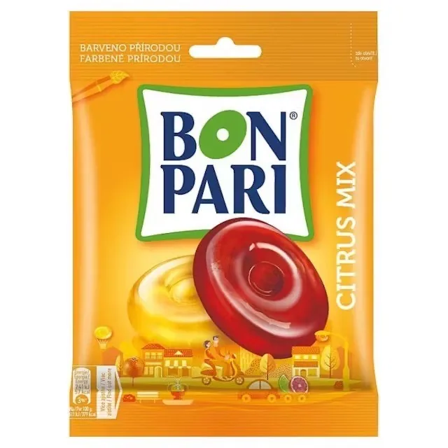 KARAMELES BON PARI CITRUS MIX, 90G