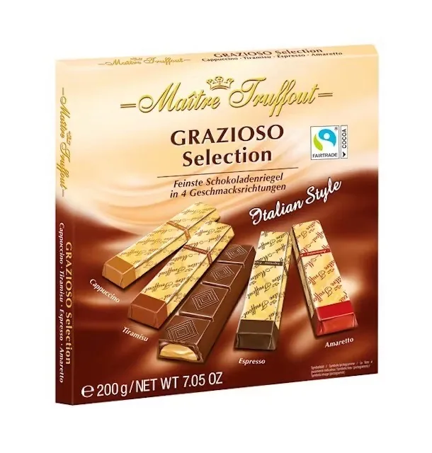 TUMŠĀS UN PIENA ŠOKOLĀDES IZLASEMAITRE TRUFFOUT, 200G