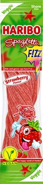 ŽELEJKONFEKTES HARIBO SPAGETI, ZEMEŅU, SKĀBĀS, 200G