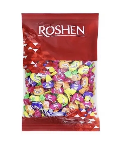 KONFEKTES ROSHEN TOFFEE YUMMI'S AR AUGĻU GARŠAS PILDĪJUMU, 1KG