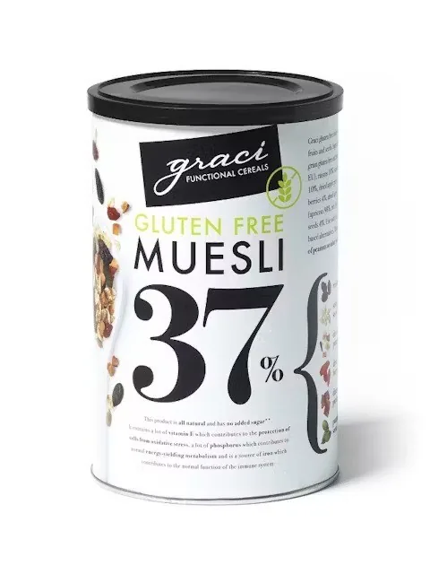 BEZGLUTĒNA MUSLI GRACI AR AUGĻIEM UN SĒKLĀM 37%, 400G