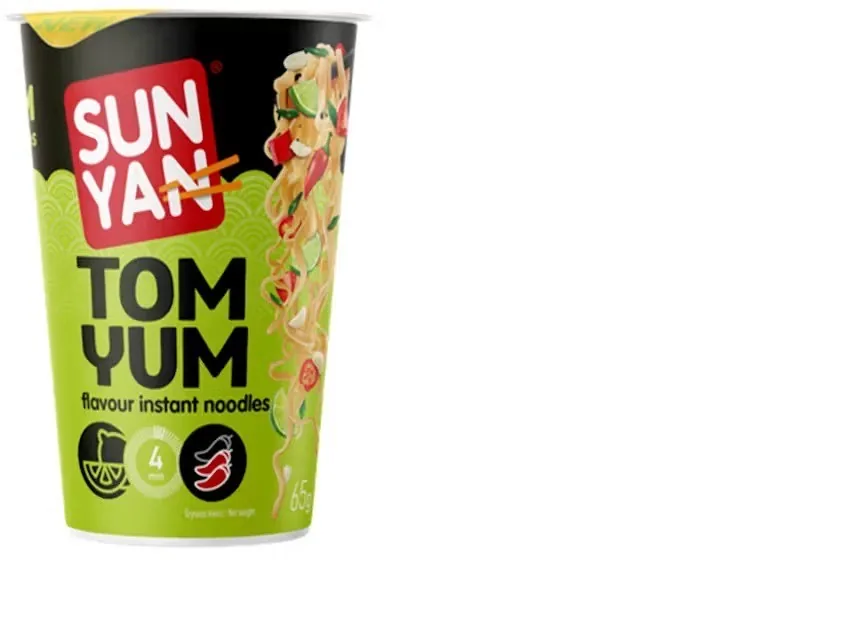 ĀTRI PAGATAVOJAMĀS NŪDELES SUN YAN TOM YUM 65G
