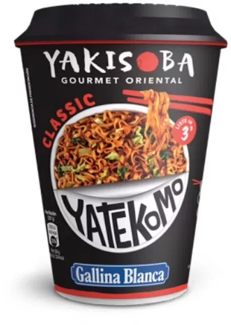 ĀTRI PAG.NUDELES YAKISOBA CUP. AR KLASISKU GARŠU GALLINA BLANCA 93G