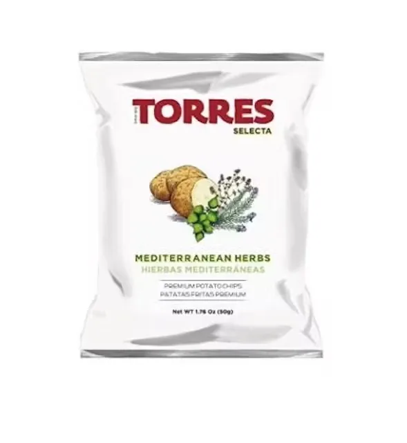 KARTUPEĻU ČIPSI TORRES, AR VIDUSJŪRASGARŠAUGIEM, 150G