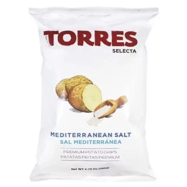 KARTUPEĻU ČIPSI TORRES, AR JŪRAS SĀLI,150G