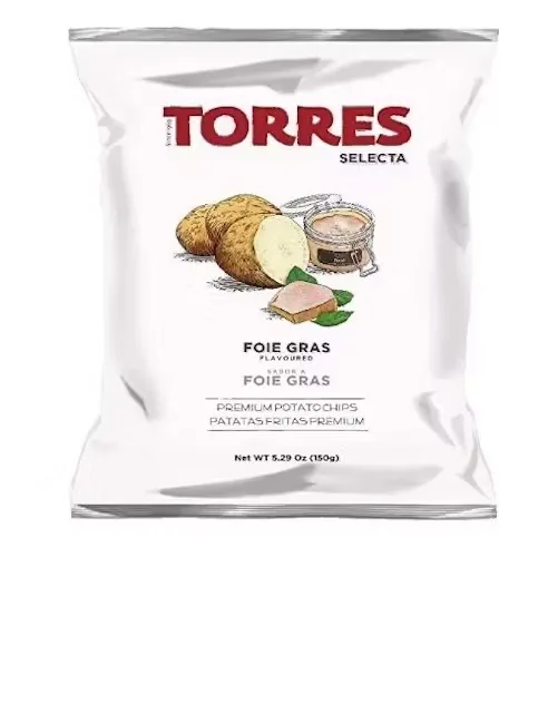 KARTUPEĻU ČIPSI TORRES FUAGRA GARŠA,150G