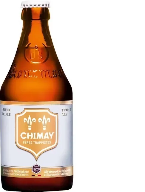ALUS CHIMAY TRAPPIST WHITE LABEL, 8%, STIKLĀ, 0.75L (DEP)