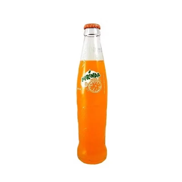 GĀZĒTS DZĒRIENS MIRINDA, APELSĪNU, STIKLĀ  0.21 (DEP) 