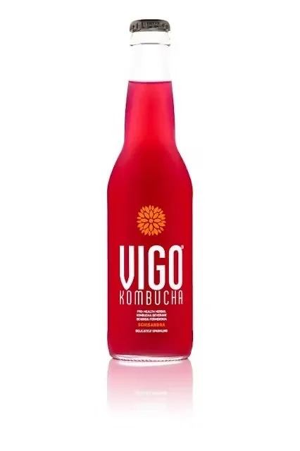 TĒJAS DZĒRIENS ATSVAIDZINOŠS VIGO KOMBUCHA, SCHISANDRA, GĀZĒTS,0.33L (DEP)