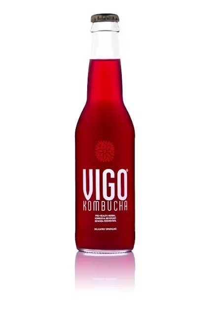 TĒJAS DZĒRIENS ATSVAIDZINOŠS VIGO KOMBUCHA, ACAI, GĀZĒTS, 0.33L (DEP)