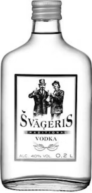 DEGVĪNS ŠVĀĢERIS VODKA, 37,5%, PET,0.2L