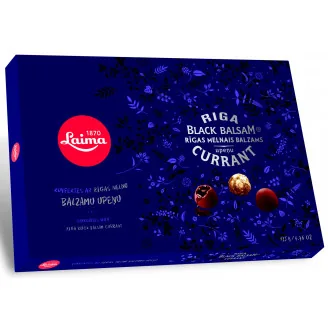KONFEKTES LAIMA AR RĪGAS MELNO UPEŅU BALZAMU 135G
