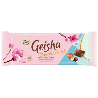 ŠOKOLĀDE GEISHA AR KARAMELI UN JŪRAS SĀLI 100G