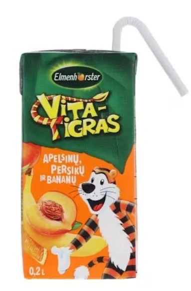 SULAS DZĒRIENS ELMENHORSTER VITATIGRA, APELSĪNU-PERSIKU-BANĀNU, 0.2L